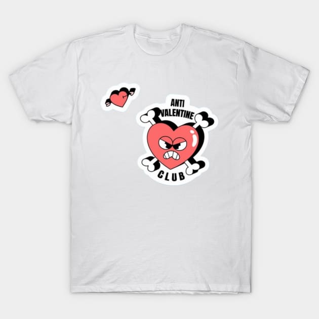 Anti valentines T-Shirt by CharactersFans